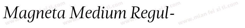 Magneta Medium Regul字体转换